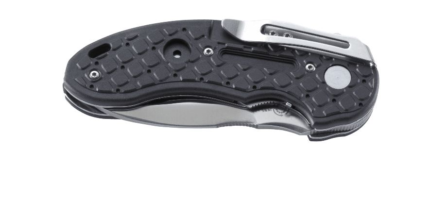 Asystent otwierania: IKBS | Opakowanie: Pudełko kartonowe | Waga (g): 167 | Rodzaj ostrza:: Zmodyfikowany Drop Point | Stal: BD1 | Wykończenie ostrza: Satynowe | Długość po złożeniu (cm): 10.8 | Długość ostrza (cm): 7.5 | Twardość materiału ostrza::: 57-59 HRC | Projektant: Flavio Ikoma | Długość całkowita (cm): 18.4 | Blokada ostrza: Locking Liner + ILS | Grubość ostrza (cm): 0.38 | Rękojeść: Nylonowe okładziny wzmocnione włóknem szklanym - LifeGun.pl Nóż Składany CRKT 5350 No Time Off™-3