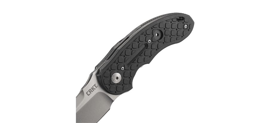 Asystent otwierania: IKBS | Opakowanie: Pudełko kartonowe | Waga (g): 167 | Rodzaj ostrza:: Zmodyfikowany Drop Point | Stal: BD1 | Wykończenie ostrza: Satynowe | Długość po złożeniu (cm): 10.8 | Długość ostrza (cm): 7.5 | Twardość materiału ostrza::: 57-59 HRC | Projektant: Flavio Ikoma | Długość całkowita (cm): 18.4 | Blokada ostrza: Locking Liner + ILS | Grubość ostrza (cm): 0.38 | Rękojeść: Nylonowe okładziny wzmocnione włóknem szklanym - LifeGun.pl Nóż Składany CRKT 5350 No Time Off™-9