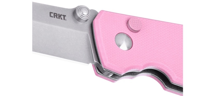 NÓŻ CRKT 2474 P - SQUID BUTTON LOCK ROSE-4