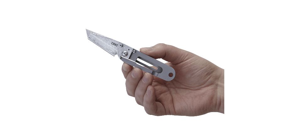 Asystent otwierania: Nie | Ostrze ząbkowane: Nie | Futerał: Nie | Opakowanie: Pudełko kartonowe | Projektant: Ed Halligan | Wykończenie ostrza: Trawienie Kwasem | Długość ostrza (cm): 5.8 | Długość całkowita (cm): 14.7 | Blokada ostrza: Frame Lock | Rękojeść: Tytan - LifeGun.pl Nóż Składany CRKT K.I.S.S Commemorative 5500D - Edycja Limitowana-5