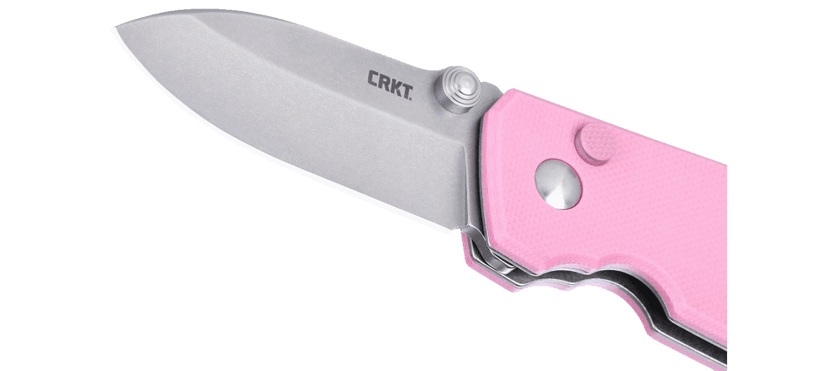 NÓŻ CRKT 2474 P - SQUID BUTTON LOCK ROSE-5