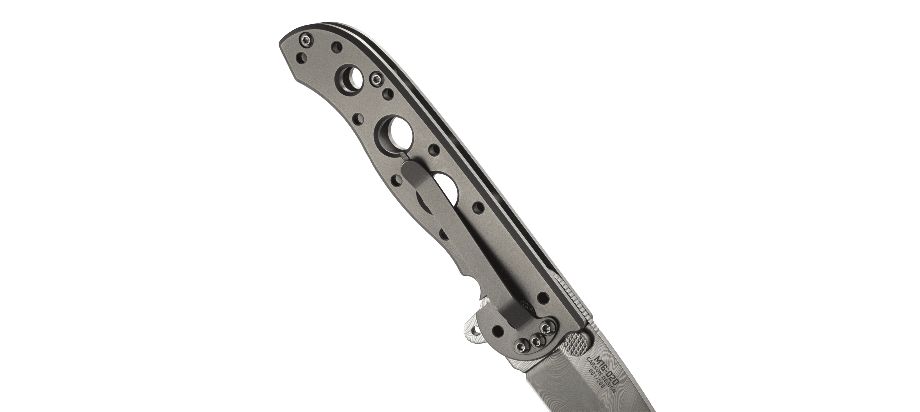 Asystent otwierania: Nie | Ostrze ząbkowane: Nie | Futerał: Nie | Opakowanie: Pudełko kartonowe | Rodzaj ostrza:: Tanto | Stal: Stal Damasceńska DS93X | Wykończenie ostrza: Trawienie Kwasem | Długość ostrza (cm): 7.8 | Rękojeść: Tytan | Projektant: Kit Carson | Długość całkowita (cm): 18.7 | Blokada ostrza: Frame Lock | Rodzaj ząbkowania ostrza: NIE - LifeGun.pl Nóż CRKT Commemorative M16-02D - Edycja Limitowana-7