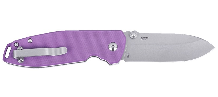 NÓŻ CRKT 2495 P - SQUID XM BUTTON LOCK Violet-1