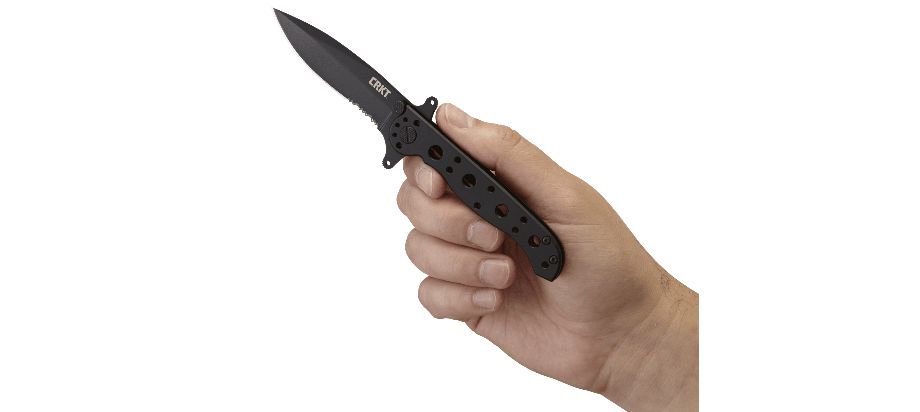 Asystent otwierania: Nie | Ostrze ząbkowane: Tak | Futerał: Nie | Opakowanie: Pudełko kartonowe | Waga (g): 79 | Rodzaj ostrza:: Spear point | Stal: 8Cr13MoV | Wykończenie ostrza: Czarna oksyda | Długość po złożeniu (cm): 10.2 | Długość ostrza (cm): 8 | Rękojeść: Stal nierdzewna | Twardość materiału ostrza::: 56-58 HRC | Projektant: Kit Carson | Długość całkowita (cm): 18.3 | Blokada ostrza: Frame Lock | Grubość ostrza (cm): 0.24 | Rodzaj ząbkowania ostrza: Triple-Point Serrations - LifeGun.pl Nóż Składany CRKT M21-10KSF-5