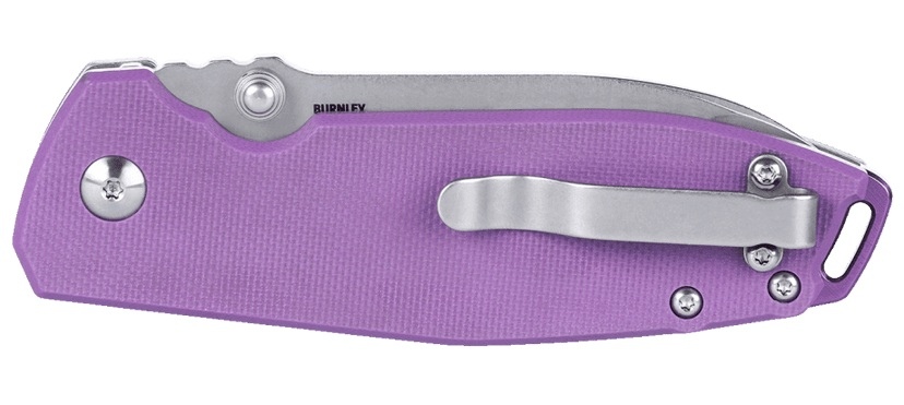 NÓŻ CRKT 2495 P - SQUID XM BUTTON LOCK Violet-3