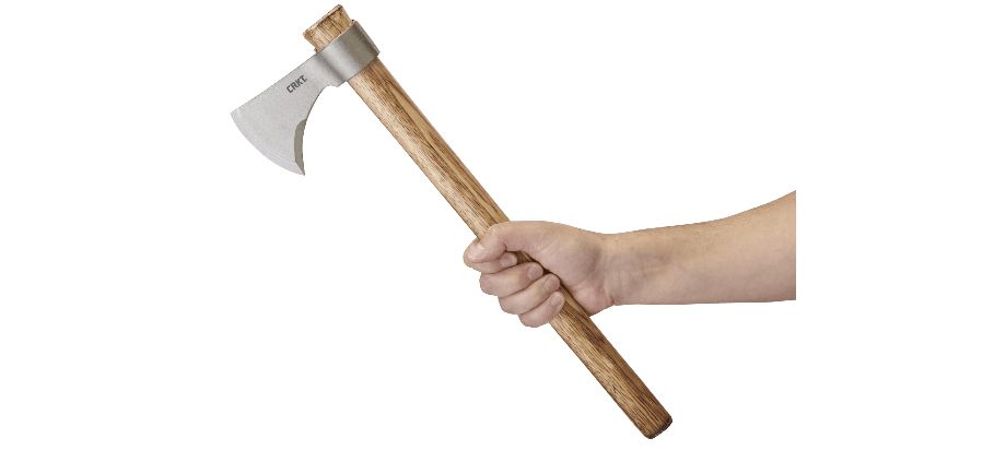 Futerał: Nie | Waga (g): 720 | Rodzaj ostrza:: Tomahawk | Stal: 1055 Carbon | Grubość ostrza (cm): 1.2 | Rękojeść: Drewno orzecha | Twardość materiału ostrza::: 50-55 HRC | Projektant: Ryan Johnson | Długość całkowita (cm): 48.6 | Długość ostrza (cm): 8.8 - LifeGun.pl Siekiera CRKT T-Hawk 2732-3