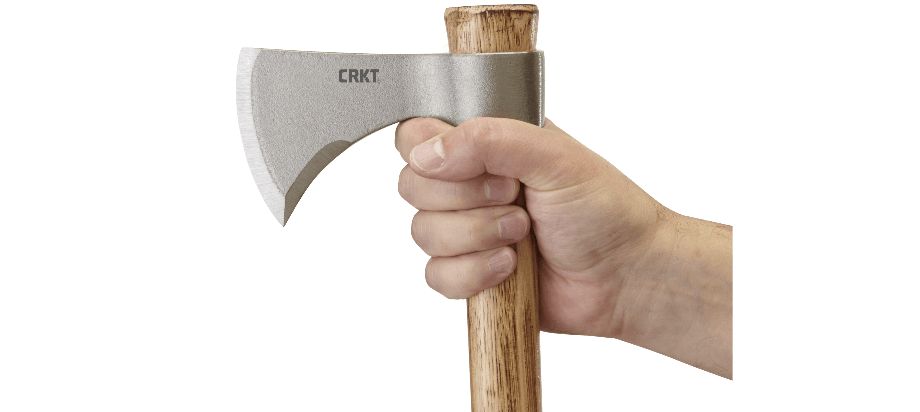 Futerał: Nie | Waga (g): 720 | Rodzaj ostrza:: Tomahawk | Stal: 1055 Carbon | Grubość ostrza (cm): 1.2 | Rękojeść: Drewno orzecha | Twardość materiału ostrza::: 50-55 HRC | Projektant: Ryan Johnson | Długość całkowita (cm): 48.6 | Długość ostrza (cm): 8.8 - LifeGun.pl Siekiera CRKT T-Hawk 2732-4