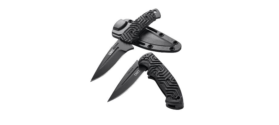 Asystent otwierania: Nie | Ostrze ząbkowane: Nie | Opakowanie: Pudełko kartonowe | Waga (g): 172 | Rodzaj ostrza:: Zmodyfikowany Drop Point | Stal: 8Cr14MoV | Wykończenie ostrza: Czarna oksyda | Długość po złożeniu (cm): 12.3 | Długość ostrza (cm): 8.4 | Twardość materiału ostrza::: 57-59 HRC | Projektant: Pat Crawford | Długość całkowita (cm): 20.7 | Blokada ostrza: Locking Liner | Grubość ostrza (cm): 0.38 | Rękojeść: Nylonowe okładziny wzmocnione włóknem szklanym - LifeGun.pl Nóż Składany CRKT 2037 Acquisition™-6