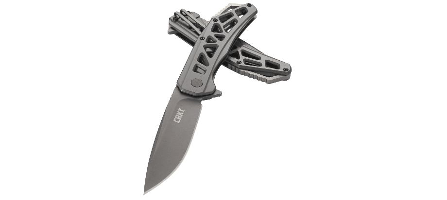 Asystent otwierania: IKBS | Ostrze ząbkowane: Nie | Opakowanie: Pudełko kartonowe | Waga (g): 113 | Projektant: Ken Onion | Długość całkowita (cm): 20.6 | Blokada ostrza: Frame Lock | Grubość ostrza (cm): 0.31 | Rękojeść: Stal nierdzewna | Twardość materiału ostrza::: 58-60 HRC | Stal: 8Cr13MoV | Wykończenie ostrza: Azotek tytanu - szary | Długość po złożeniu (cm): 11.6 | Długość ostrza (cm): 9 - LifeGun.pl Nóż CRKT Gusset™ K330GGP-6