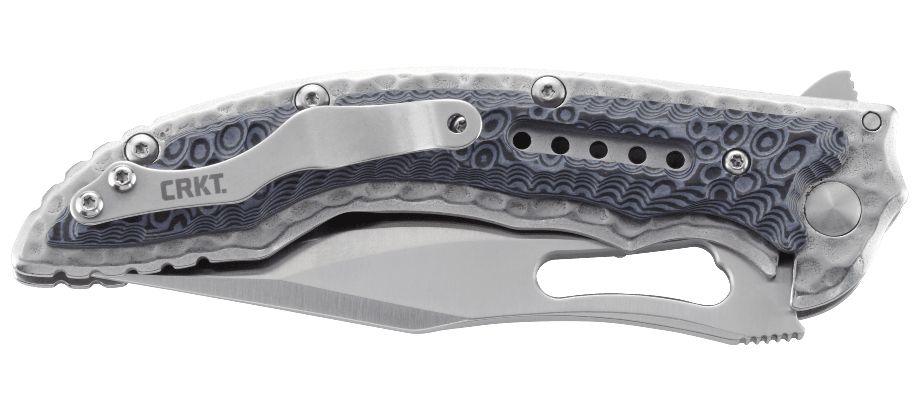 Asystent otwierania: IKBS | Ostrze ząbkowane: Tak | Futerał: Nie | Opakowanie: Pudełko kartonowe | Waga (g): 170 | Rodzaj ostrza:: Clip-point | Stal: 8Cr13MoV | Wykończenie ostrza: Satynowe | Długość po złożeniu (cm): 12.5 | Długość ostrza (cm): 10.5 | Rękojeść: 2Cr13 + okładziny G10 | Twardość materiału ostrza::: 58-60 HRC | Projektant: Flavio Ikoma | Długość całkowita (cm): 22.5 | Blokada ostrza: Frame Lock | Grubość ostrza (cm): 0.37 | Rodzaj ząbkowania ostrza: Veff - LifeGun.pl Nóż CRKT Fossil Black Veff Serrations 5473-3