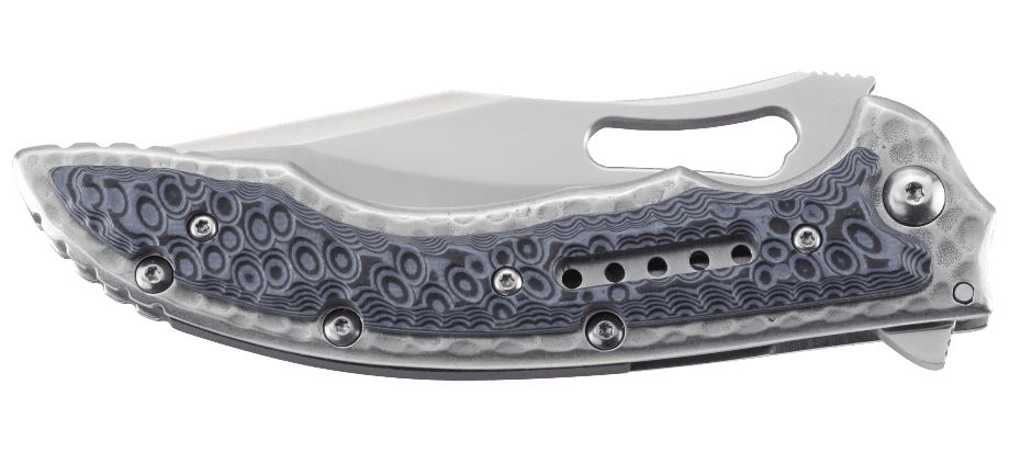 Asystent otwierania: IKBS | Ostrze ząbkowane: Tak | Futerał: Nie | Opakowanie: Pudełko kartonowe | Waga (g): 170 | Rodzaj ostrza:: Clip-point | Stal: 8Cr13MoV | Wykończenie ostrza: Satynowe | Długość po złożeniu (cm): 12.5 | Długość ostrza (cm): 10.5 | Rękojeść: 2Cr13 + okładziny G10 | Twardość materiału ostrza::: 58-60 HRC | Projektant: Flavio Ikoma | Długość całkowita (cm): 22.5 | Blokada ostrza: Frame Lock | Grubość ostrza (cm): 0.37 | Rodzaj ząbkowania ostrza: Veff - LifeGun.pl Nóż CRKT Fossil Black Veff Serrations 5473-4