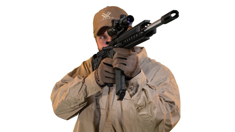 Rękawice strzeleckie Caldwell 1071005 (rozmiar L/XL) ze specjalnym wypełnieniem zmniejszającym odczuwalny odrzut, pozwalając jednocześnie na pełną swobodę ruchów i pewniejszy chwyt.Lekki i oddychający materiał jest niezwykle wytrzymały, chroni przed otarciami i zapobiega przegrzaniu dłoni strzelca.Końcówki palców zostały przystosowane do bezproblemowego korzystania ze smatfonów. - LifeGun.pl Rękawice strzeleckie Caldwell 1071005 L/XL-4