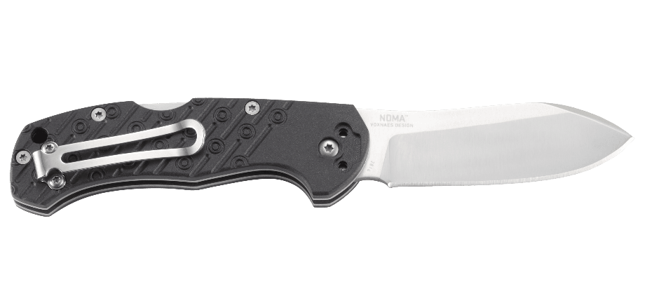 Asystent otwierania: Nie | Ostrze ząbkowane: Nie | Opakowanie: Pudełko kartonowe | Długość całkowita (mm): 117 | Twardość materiału ostrza::: 58-60 HRC | Stal: 8Cr13MoV | Wykończenie ostrza: Satynowe | Długość po złożeniu (cm): 9.5 | Długość ostrza (cm): 7 | Waga (g): 90 | Projektant: Jesper Voxnaes | Długość całkowita (cm): 16.6 | Blokada ostrza: Lock Back | Grubość ostrza (cm): 0.26 | Rękojeść: Nylonowe okładziny wzmocnione włóknem szklanym - LifeGun.pl Nóż składany CRKT Noma Compact 2814-3