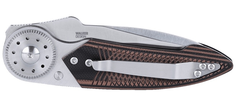 WALKER BLADE LOCK to nowoczesna edycja pionierskiego noża Blade Lock.Jest on nie tylko fantastycznym nożem EDC, ale również unikalnym dodatkiem do każdej kolekcji, ze względu na jego fenomenalne wzornictwo a także unikalny mechanizm blokujący.Ostrze folderu jest wykonane z wytrzymałej stali 14C28N a rękojeść ze stali nierdzewnej i laminatu G10.Całości dopełnia sprężysty klips umożliwiający wpięcie noża za pas lub części - LifeGun.pl NÓŻ CRKT 4200 WALKER BLADE LOCK-4