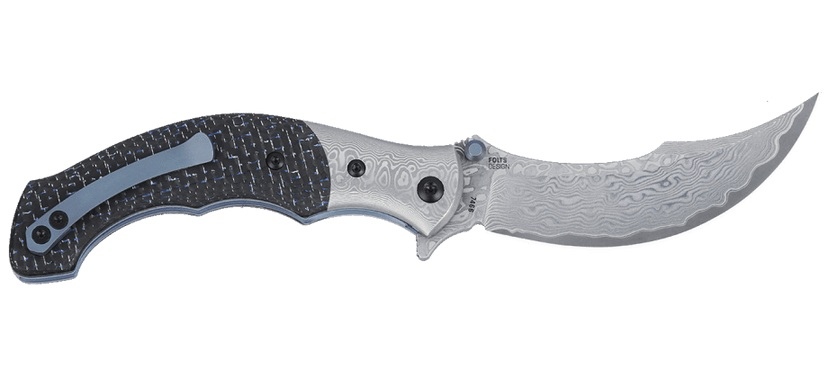 CRKT 7466 Ritual™ Compact to inspirowany perskimi ostrzami, ekskluzywny nóż składany.Mimo niewielkich rozmiarów robi oszałamiające wrażenie, dzięki wykonaniu ze stali damasceńskiej i charakterystycznemu wykończeniu oraz akcentom z anodyzowanego na niebiesko tytanu.Nowoczesności i funkcjonalności dodają mu blokada ostrza Liner Lock, system łożysk IKBS oraz stalowy, sprężysty klips, kolorystycznie nawiązujący do całości.Nóż sprzedawany jest w komplecie z eleganckim - LifeGun.pl NÓŻ CRKT 7466 RITUAL COMPACT CARBON-1