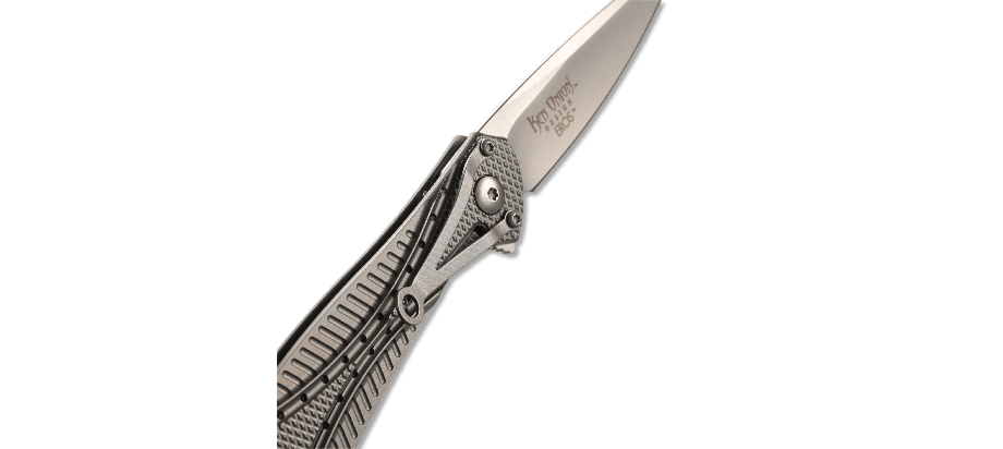 Asystent otwierania: IKBS | Ostrze ząbkowane: Nie | Waga (g): 39 | Rodzaj ostrza:: Drop point | Stal: ACUTO 440 | Wykończenie ostrza: Satynowe | Długość po złożeniu (cm): 10.1 | Długość ostrza (cm): 7.6 | Twardość materiału ostrza::: 59-60 HRC | Projektant: Ken Onion | Długość całkowita (cm): 17.8 | Blokada ostrza: Frame Lock | Grubość ostrza (cm): 0.2 | Rękojeść: Tytan - LifeGun.pl Nóż składany CRKT K455TXP Eros-4