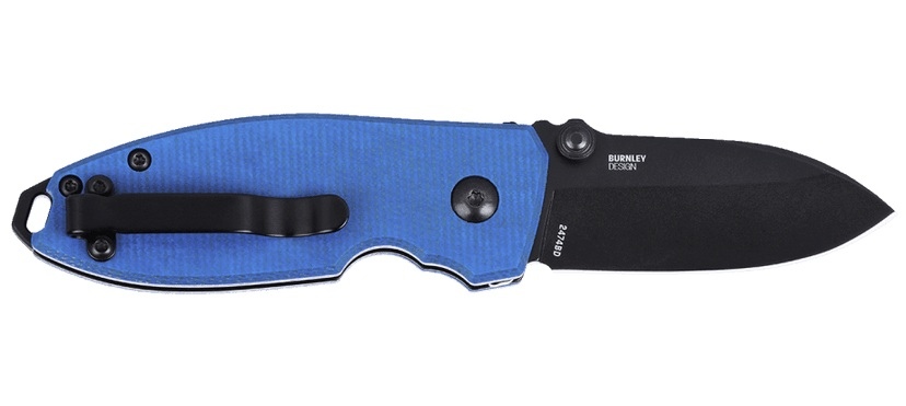 NÓŻ CRKT 2474BD - SQUID BUTTON LOCK BLUE-1