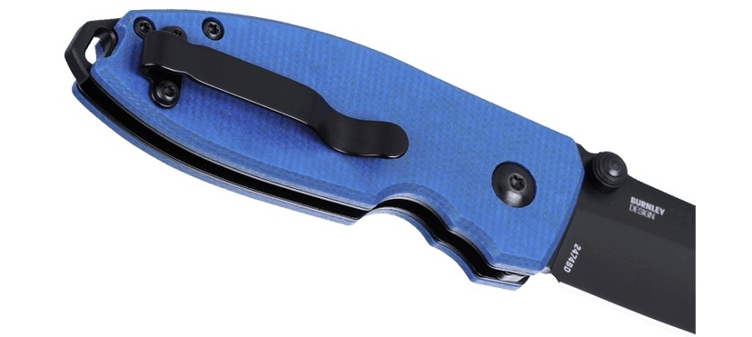 NÓŻ CRKT 2474BD - SQUID BUTTON LOCK BLUE-4