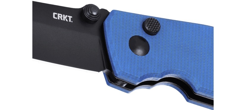 NÓŻ CRKT 2474BD - SQUID BUTTON LOCK BLUE-5