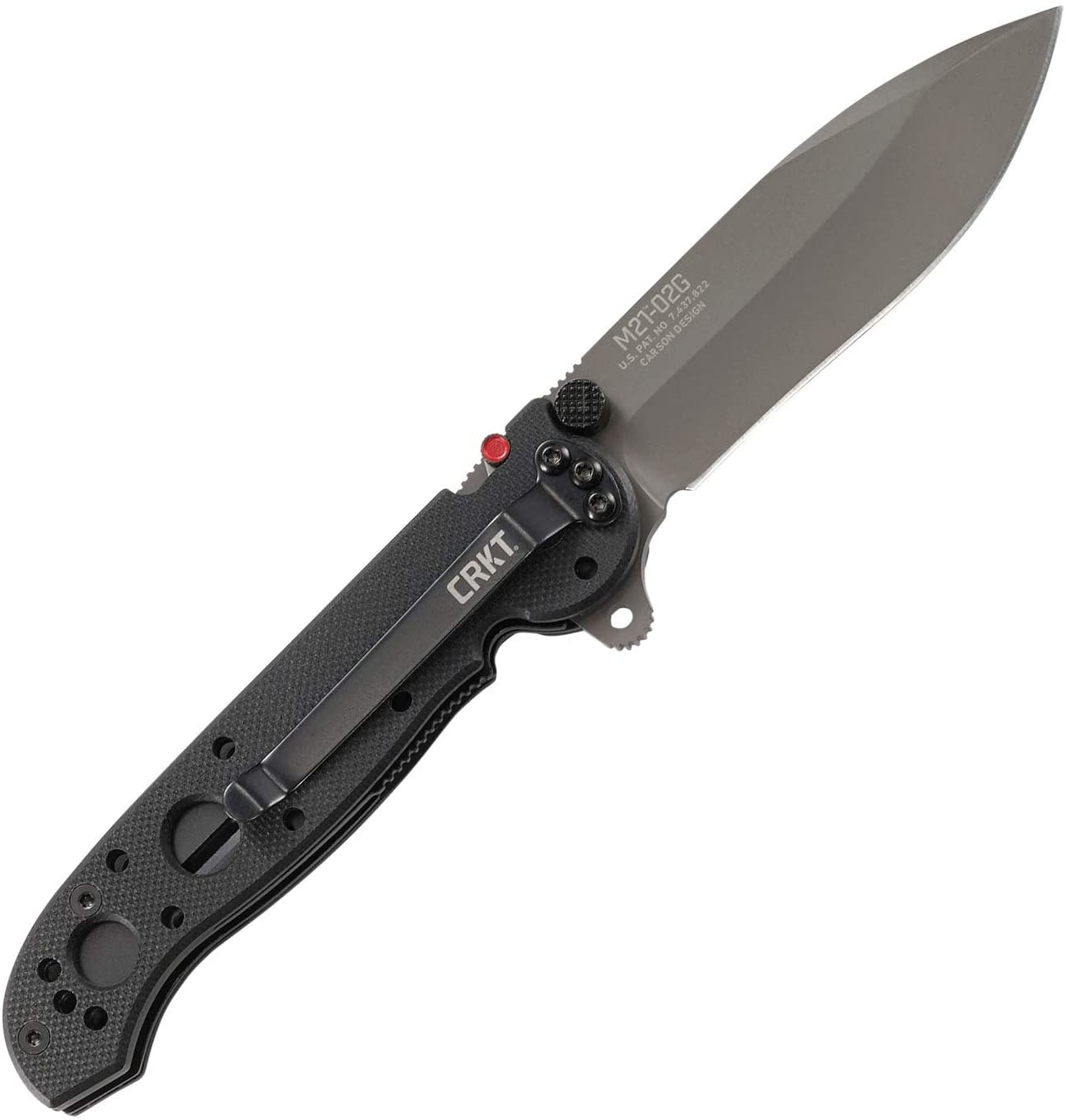 Asystent otwierania: Nie | Ostrze ząbkowane: Nie | Opakowanie: Pudełko kartonowe | Waga (g): 108 | Rodzaj ostrza:: Drop point | Stal: 8Cr14 | Wykończenie ostrza: Azotek tytanu | Długość po złożeniu (cm): 10.8 | Długość ostrza (cm): 7.6 | Rękojeść: G-10 | Twardość materiału ostrza::: 58-59 HRC | Projektant: Kit Carson | Długość całkowita (cm): 18.4 | Blokada ostrza: Locking Liner + AutoLAWKS | Grubość ostrza (cm): 0.30 | Rodzaj ząbkowania ostrza: NIE - LifeGun.pl Nóż CRKT M21-02 G10-1