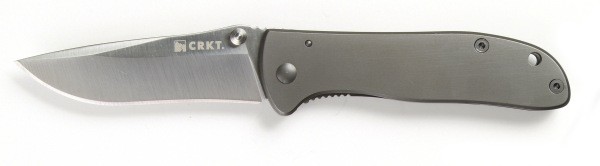 Ostrze ząbkowane: Nie | Opakowanie: Pudełko kartonowe | Waga (g): 91 | Rodzaj ostrza:: Drop point | Długość całkowita (cm): 16.5 | Blokada ostrza: Frame Lock | Grubość ostrza (cm): 0.23 | Rękojeść: Stal nierdzewna | Twardość materiału ostrza::: 58-59 HRC | Stal: 8Cr14MoV | Wykończenie ostrza: Satynowe | Długość po złożeniu (cm): 9.3 | Długość ostrza (cm): 7.3 - LifeGun.pl Nóż CRKT 6450S Drifter Stainless-1