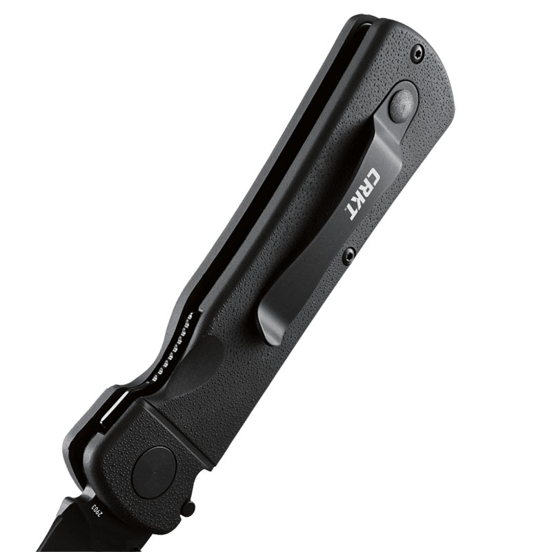 Ostrze ząbkowane: Nie | Kolor: Czarny | Opakowanie: Pudełko kartonowe | Waga (g): 164.5 | Rodzaj ostrza:: Razor-Sharp Cutting Edge, | Stal: AUS 8 | Wykończenie ostrza: Czarny mat | Długość po złożeniu (cm): 12.7 | Długość ostrza (cm): 9,8 | Twardość materiału ostrza::: 58-59 HRC | Projektant: James Williams | Długość całkowita (cm): 22,2 | Blokada ostrza: Locking Liner + AutoLAWKS | Grubość ostrza (cm): 0.38 | Rękojeść: Okładziny z Zytelu - LifeGun.pl Nóż CRKT 2903 Hissatsu Folder-3