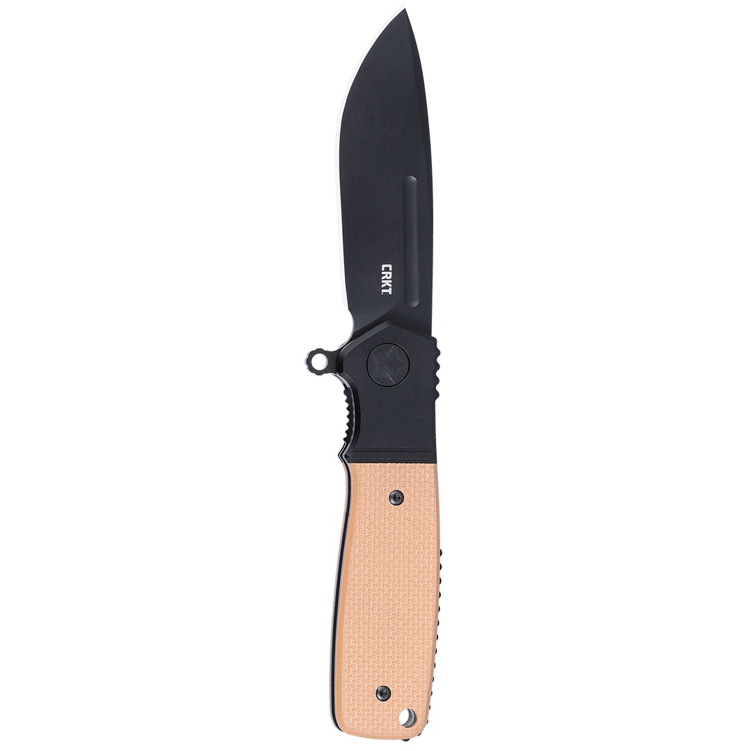 Nóż CRKT K245BKP Homefront™ Compact Nóż CRKT K245BKP Homefront™ Compact ma wygląd klasycznego noża z II Wojny Światowej.Stworzony przez Ken'a Onion'a, imponuje wzornictwem, dbałością o detale i jakością wykonania.Ten zdecydowanie wyróżniający się, składany nóż ma krótkie, czarne ostrze z wykończeniem DLC, typu drop point, wykonane z najwyższej jakości stali S35VN.Rękojeść G10 z aluminiowym wzmocnieniem zapewnia - LifeGun.pl Nóż CRKT K245BKP Homefront™ Compact-2