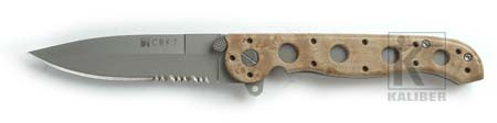 Ostrze ząbkowane: Tak | Kolor: Pustynny kamuflaż | Opakowanie: Pudełko kartonowe | Waga (g): 99 | Rodzaj ostrza:: Spear point | Stal: AUS 4 | Wykończenie ostrza: Bead-blast | Długość po złożeniu (cm): 12.1 | Długość ostrza (cm): 8.9 | Rękojeść: Zytel | Twardość materiału ostrza::: 55-57 HRC | Projektant: Kit Carson | Długość całkowita (cm): 20.9 | Blokada ostrza: Locking Liner + AutoLAWKS | Grubość ostrza (cm): 0.25 | Rodzaj ząbkowania ostrza: Triple-Point Serrations - LifeGun.pl Nóż składany CRKT M16-13ZM-1