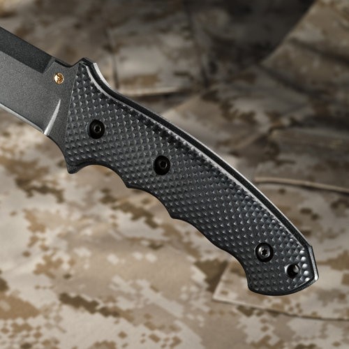 Ostrze ząbkowane: Nie | Futerał: Kabura zytelowa | Kolor: Czarny | Opakowanie: Pudełko kartonowe | Waga (g): 307 | Rodzaj ostrza:: Zmodyfikowane Spear Point, ostrze podwójne - góra - dół | Stal: SK 5 | Wykończenie ostrza: Czarny mat | Grubość ostrza (cm): 0.6 | Rękojeść: Zytel | Twardość materiału ostrza::: 57-58 HRC | Projektant: Allen Elishewitz | Długość całkowita (cm): 29.6 | Blokada ostrza: Ostrze stałe | Długość ostrza (cm): 16 - LifeGun.pl Nóż CRKT 2060 Elishewitz F.T.W.S-2