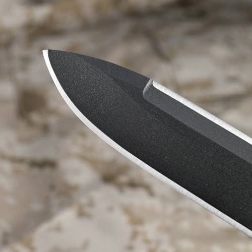 Ostrze ząbkowane: Nie | Futerał: Kabura zytelowa | Kolor: Czarny | Opakowanie: Pudełko kartonowe | Waga (g): 307 | Rodzaj ostrza:: Zmodyfikowane Spear Point, ostrze podwójne - góra - dół | Stal: SK 5 | Wykończenie ostrza: Czarny mat | Grubość ostrza (cm): 0.6 | Rękojeść: Zytel | Twardość materiału ostrza::: 57-58 HRC | Projektant: Allen Elishewitz | Długość całkowita (cm): 29.6 | Blokada ostrza: Ostrze stałe | Długość ostrza (cm): 16 - LifeGun.pl Nóż CRKT 2060 Elishewitz F.T.W.S-4