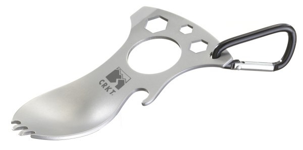 Waga (g): 43 | Stal: 3Cr13, 51-53 HRC | Projektant: Liong Mah | Długość całkowita (cm): 10.2 - LifeGun.pl ŁYŻKO WIDELEC CRKT EAT'N TOOL 9100C MULTITOOL-1