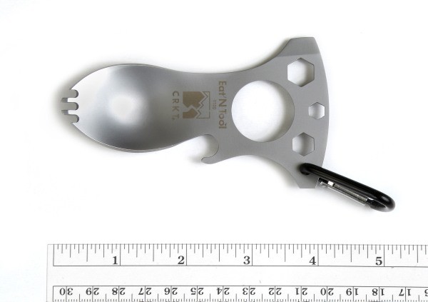 Waga (g): 43 | Stal: 3Cr13, 51-53 HRC | Projektant: Liong Mah | Długość całkowita (cm): 10.2 - LifeGun.pl ŁYŻKO WIDELEC CRKT EAT'N TOOL 9100C MULTITOOL-11