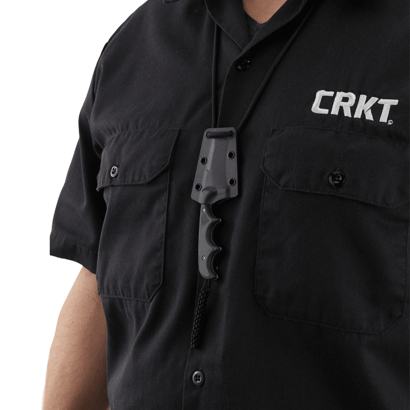 Ostrze ząbkowane: Nie | Futerał: Kabura zytelowa | Opakowanie: Pudełko kartonowe | Waga (g): 45 | Rodzaj ostrza:: Tanto | Stal: 5Cr15MoV | Wykończenie ostrza: Bead-blast | Grubość ostrza (cm): 0.28 | Rękojeść: Zytel | Twardość materiału ostrza::: 55-57 HRC | Projektant: Alan Folts | Długość całkowita (cm): 13.03 | Blokada ostrza: Ostrze stałe | Długość ostrza (cm): 5.4 - LifeGun.pl Nóż CRKT 2386 Minimalist Tanto-3