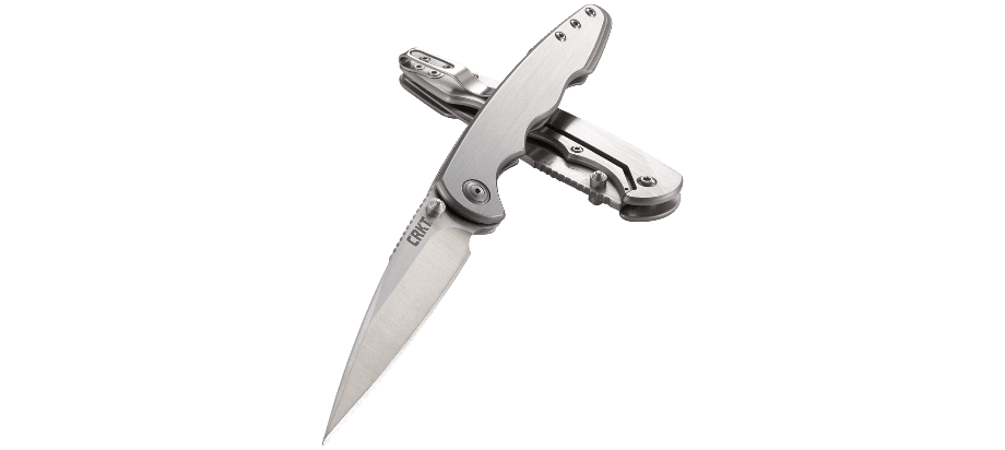 Stal: 8Cr13MoV, HRC 58-60 | Blokada ostrza: Frame Lock | Grubość ostrza (cm): 0.31 | Rękojeść: Stal nierdzewna | Długość całkowita (cm): 20.4 | Długość po złożeniu (cm): 11.2 | Długość ostrza (cm): 9 - LifeGun.pl Nóż CRKT 7016 Flat Out-8