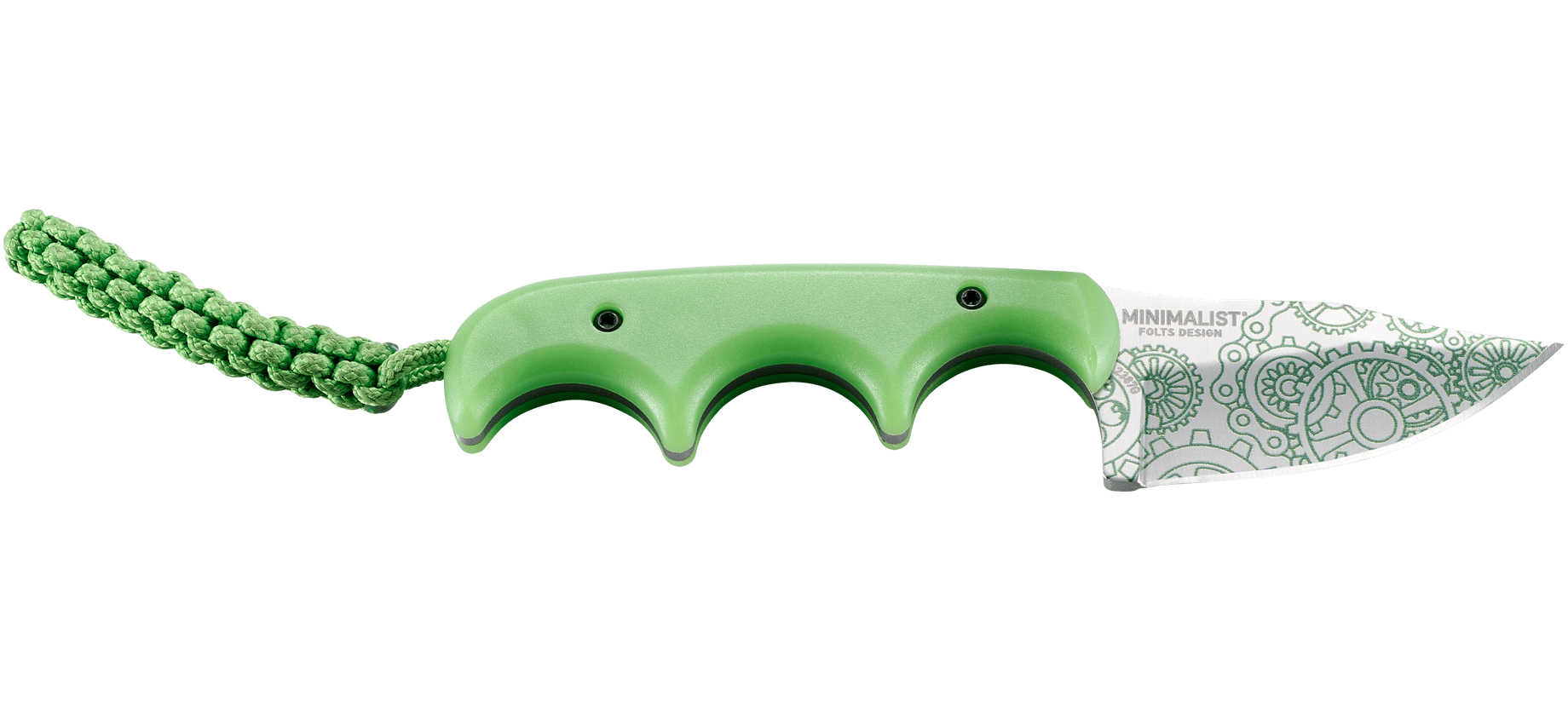 Nóż CRKT Folts Minimalist Bowie Gears 2387G Niewielki i poręczny nóż z wytrzymałą rękojeścią i nadrukowanym wzorem na ostrzu. Idealny do cięć i nieodzowny towarzysz podczas wypadu do lasu bądź przy pracach w garażu. Pokrowiec można zawiesić na szyi lub przymocować do pasa, dodatkowo pokrowiec i rękojeść świecą w ciemności. Specyfikacje: Długość ostrza / 53.98 - LifeGun.pl Nóż CRKT Folts Minimalist Bowie Gears 2387G-2