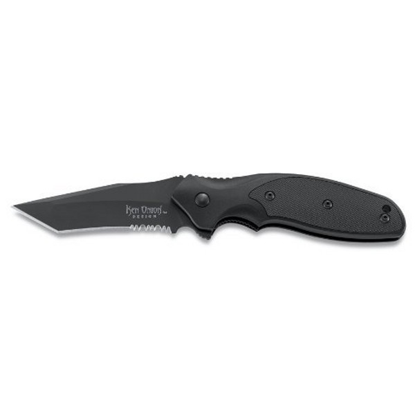 Ostrze ząbkowane: Tak | Opakowanie: Pudełko kartonowe | Waga (g): 119 | Rodzaj ostrza:: Tanto | Stal: AUS 8 | Wykończenie ostrza: Azotek tytanu - czarne | Długość po złożeniu (cm): 12.4 | Długość ostrza (cm): 8.2 | Rękojeść: Aluminium + 420J2 | Twardość materiału ostrza::: 58-59 HRC | Projektant: Ken Onion | Długość całkowita (cm): 20.9 | Blokada ostrza: Locking Liner | Grubość ostrza (cm): 0.3 | Rodzaj ząbkowania ostrza: Combo w/ Triple Point Serrations - LifeGun.pl NÓŻ CRKT K490KKS ONION SHENANIGAN TANTO-2