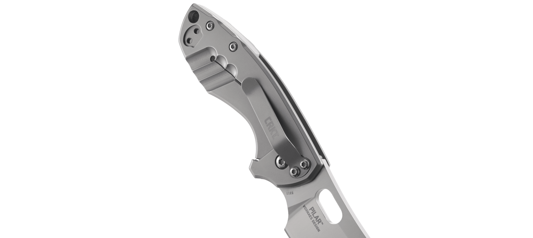 Opakowanie: Pudełko kartonowe | Waga (g): 119 | Projektant: Jesper Voxnaes | Długość całkowita (cm): 15 | Długość po złożeniu (cm): 8.9 | Długość ostrza (cm): 6.1 | Twardość materiału ostrza::: 56-58 HRC | Stal: 8Cr13MoV | Blokada ostrza: Frame Lock | Grubość ostrza (cm): 0.36 | Rękojeść: Stal nierdzewna - LifeGun.pl Nóż CRKT 5311 Pilar-4