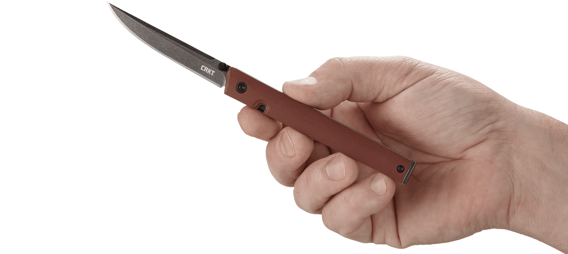 Nóż CRKT 7096BKD2 CEO Burgundy CEO firmy CRKT to prosty i wyjątkowo lekki pełnowymiarowy nóż składany zaprojektowany przez Richarda Rogersa. Nóż po złożeniu i schowaniu do kieszeni koszuli przypomina pióro lub długopis. Płaski profil i przyjemnie leżąca w dłoni konstrukcja modelu zachowuje funkcjonalność . Wąską głownię o satynowym wykończeniu wykonano ze stali nierdzewnej 8Cr13MoV. Użytkownikowi do rozłożenia noża służy - LifeGun.pl Nóż CRKT 7096BKD2 CEO Burgundy-4