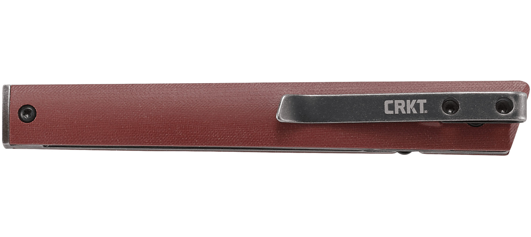 Nóż CRKT 7096BKD2 CEO Burgundy CEO firmy CRKT to prosty i wyjątkowo lekki pełnowymiarowy nóż składany zaprojektowany przez Richarda Rogersa. Nóż po złożeniu i schowaniu do kieszeni koszuli przypomina pióro lub długopis. Płaski profil i przyjemnie leżąca w dłoni konstrukcja modelu zachowuje funkcjonalność . Wąską głownię o satynowym wykończeniu wykonano ze stali nierdzewnej 8Cr13MoV. Użytkownikowi do rozłożenia noża służy - LifeGun.pl Nóż CRKT 7096BKD2 CEO Burgundy-7