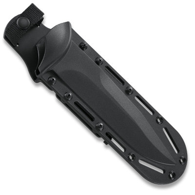 Ostrze ząbkowane: Nie | Futerał: Nylon | Kolor: Czarny | Opakowanie: Pudełko kartonowe | Waga (g): 377 | Rodzaj ostrza:: Drop point | Stal: 01 Tool Steel | Wykończenie ostrza: Proszkowane | Grubość ostrza (cm): 0.6 | Rękojeść: G10 | Twardość materiału ostrza::: 56-58 | Projektant: Jim Hammond | Długość całkowita (cm): 31.7 | Blokada ostrza: Ostrze stałe | Długość ostrza (cm): 18.75 - LifeGun.pl Nóż taktyczny CRKT 2208 FE7-2