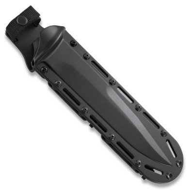 Ostrze ząbkowane: Nie | Futerał: Nylon | Kolor: Czarny | Opakowanie: Pudełko kartonowe | Waga (g): 431 | Rodzaj ostrza:: Drop point | Stal: 01 Tool Steel | Wykończenie ostrza: Proszkowane | Grubość ostrza (cm): 0.6 | Rękojeść: G10 | Twardość materiału ostrza::: 56-58 HRC | Projektant: Jim Hammond | Długość całkowita (cm): 35.9 | Blokada ostrza: Ostrze stałe | Długość ostrza (cm): 22.9 - LifeGun.pl Nóż taktyczny CRKT 2210 FE9-6