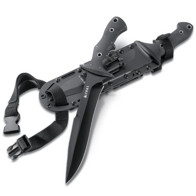 Ostrze ząbkowane: Nie | Futerał: Nylon | Kolor: Czarny | Opakowanie: Pudełko kartonowe | Waga (g): 431 | Rodzaj ostrza:: Drop point | Stal: 01 Tool Steel | Wykończenie ostrza: Proszkowane | Grubość ostrza (cm): 0.6 | Rękojeść: G10 | Twardość materiału ostrza::: 56-58 HRC | Projektant: Jim Hammond | Długość całkowita (cm): 35.9 | Blokada ostrza: Ostrze stałe | Długość ostrza (cm): 22.9 - LifeGun.pl Nóż taktyczny CRKT 2210 FE9-8