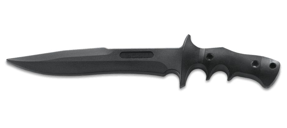 Ostrze ząbkowane: Nie | Opakowanie: Pudełko kartonowe | Waga (g): 136 | Rodzaj ostrza:: Drop point | Długość całkowita (cm): 36.2 | Grubość ostrza (cm): 1.3 | Rękojeść: Czarna termoplastyczna guma | Twardość materiału ostrza::: Czarna termoplastyczna guma 56-58 | Projektant: Jim Hammond | Wykończenie ostrza: Czarny mat | Długość ostrza (cm): 22.9 - LifeGun.pl Nóż Treningowy CRKT 2210T FE9-2