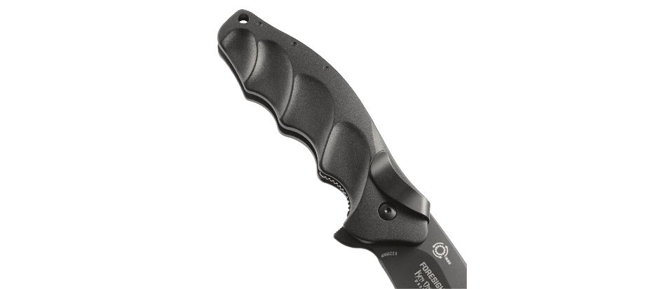 Ostrze ząbkowane: Nie | Kolor: Czarny | Opakowanie: Pudełko kartonowe | Waga (g): 179 | Rodzaj ostrza:: Zmodyfikowany Drop Point | Stal: AUS 8 | Wykończenie ostrza: Azotek tytanu - czarne | Długość po złożeniu (cm): 13.2 | Długość ostrza (cm): 8.9 | Twardość materiału ostrza::: 58-59 HRC | Projektant: Ken Onion | Długość całkowita (cm): 22.1 | Blokada ostrza: Locking Liner | Grubość ostrza (cm): 0.4 | Rękojeść: Aluminium + 420J2 - LifeGun.pl Nóż Składany CRKT Foresight K220KKP-7