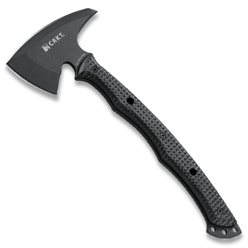Ostrze ząbkowane: Nie | Futerał: Kydex | Kolor: Czarny | Waga (g): 698 | Rodzaj ostrza:: Toporek z młotkiem | Stal: SK 5 | Wykończenie ostrza: Proszkowane | Grubość ostrza (cm): 0,58 | Rękojeść: Zytel | Twardość materiału ostrza::: SK5 Carbon Steel, 54-55 HRC | Projektant: Ryan Johnson | Długość całkowita (cm): 35.6 | Blokada ostrza: Ostrze stałe | Długość ostrza (cm): 7.5 - LifeGun.pl Toporek CRKT Kangee T-Hawk 2725-1