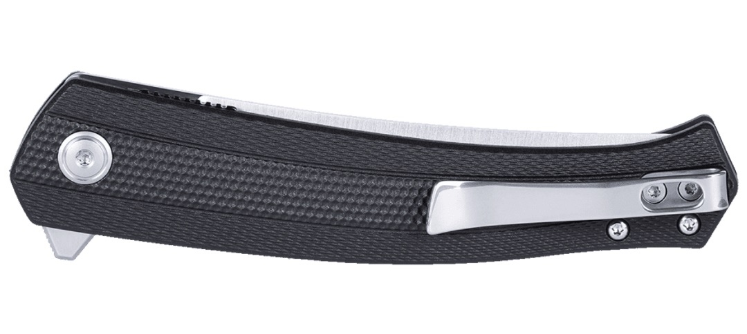 Nóż CRKT 7060 Persian Black Zaprojektowany przez knifemakera Richarda Rogersa CRKT 7060 Persian, to składany nóż wyposażony w głownię o profilu Drop Point, wykonaną ze stali narzędziowej D2, charakteryzującej się dużą odpornością na ścieranie.System łożysk kulkowych IKBS umożliwia płynne rozłożenie klingi jedną ręką przy wykorzystaniu flippera, pełniącego równocześnie funkcję jelca, zapobiegającego osunięciu się dłoni na ostrze w trakcie pracy.Blokada Liner Lock uniemożliwia przypadkowe złożenie się - LifeGun.pl Nóż CRKT 7060 Persian Black-3