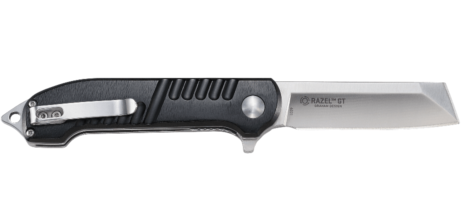 Nóż CRKT Razel GT 4031 Razel GT odważnie rzuca wyzwanie normom kształtu ostrza. Krótki profil ułatwia noszenie na co dzień, a innowacyjny system wspomaganego otwierania umożliwia błyskawiczne wysuniecie ostrza. Cechy: Mocny i lekki / aluminiowy uchwyt łączy wytrzymałość z minimalną wagą Flipper ułatwiający otwarcie ostrza System IKBS Specyfikacja: Długość ostrza / 76,58 mm Krawędź ostrza - LifeGun.pl Nóż CRKT Razel GT 4031-2
