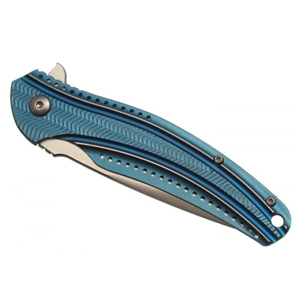 Ostrze ząbkowane: Nie | Opakowanie: Pudełko kartonowe | Waga (g): 82 | Rodzaj ostrza:: Ken Onion Drop Point | Stal: Acuto+ | Wykończenie ostrza: Satynowe | Długość po złożeniu (cm): 11.1 | Długość ostrza (cm): 7.9 | Twardość materiału ostrza::: 59-60 HRC | Projektant: Ken Onion | Długość całkowita (cm): 19 | Blokada ostrza: Frame Lock | Grubość ostrza (cm): 0.25 | Rękojeść: 420J2 - LifeGun.pl Nóż CRKT K405BXP Ripple-3