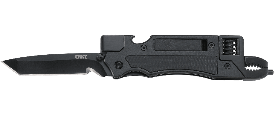 Multi-tool CRKT Septimo 7051 Septimo to taktyczny multi-tool stworzony do codziennego noszenia. Zaprojektowany przez byłego żołnierza Zielonych Beretów, powstał w oparciu o doświadczenie jako pomoc w trudnych sytuacjach. Cechy: Niezwykle ostry, zapewnia doskonałą siłę cięcia liny i pasów Wykończenie z czarnego tlenku poprawia odporność na korozję Szereg przydatnych narzędzi: nóż, płaski śrubokręt, otwieracz do butelek - LifeGun.pl Multi-tool CRKT Septimo 7051-1