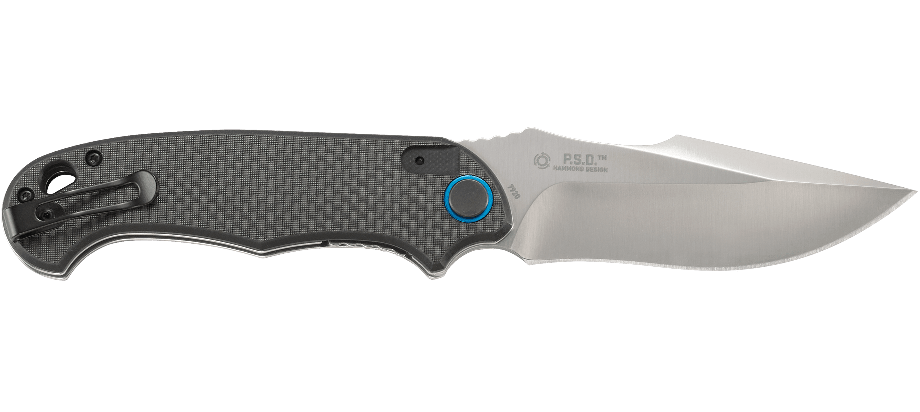 Nóż CRKT P.S.D. 7920 P.S.D. to nóż codziennego użytku ze specjalnie zaprojektowanym ostrzem. Lekka i mocna konstrukcja, dzięki zamontowanemu flipperowi jest gotowa do działania w mgnieniu oka. Cechy: Flipper ułatwia szybkie wysunięcie ostrza Łatwe do ostrzenia ostrze ze stali nierdzewnej Mocny i lekki uchwyt G10 z warstwą włókna węglowego Klips do kieszeni zapewnia bezpieczne przenoszenie - LifeGun.pl Nóż CRKT P.S.D. 7920-2